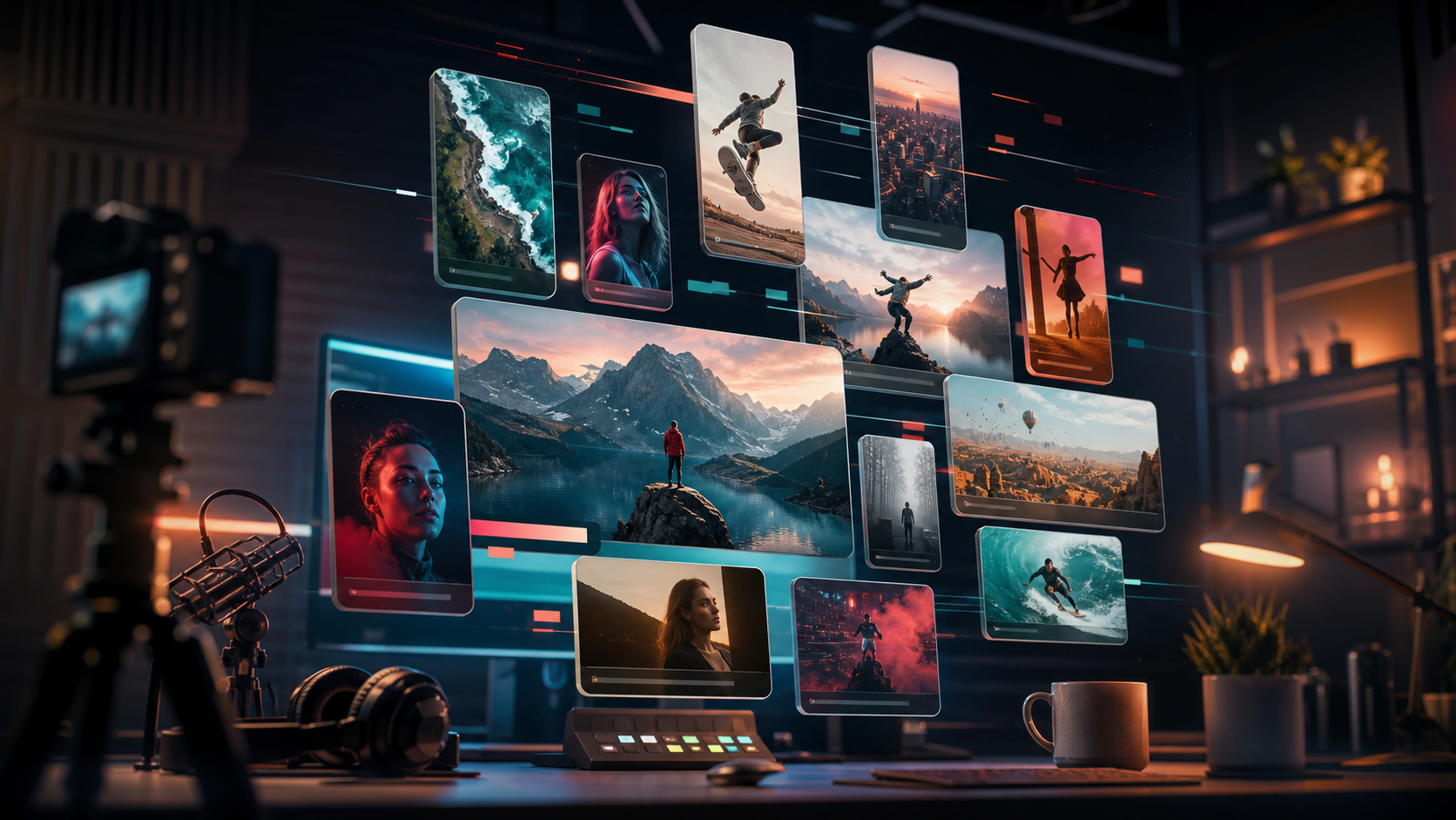 Generated social video preview